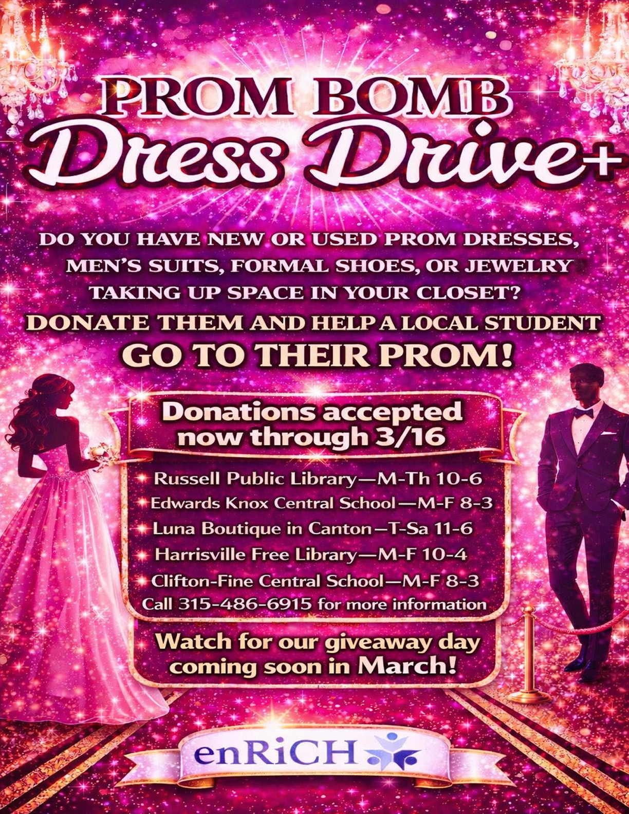 Prom Bomb Dress Drive